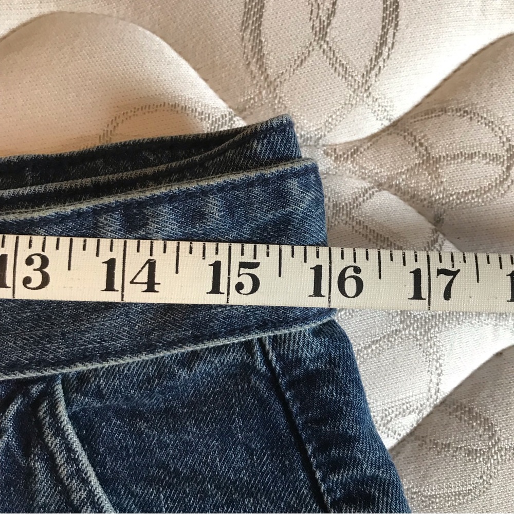 We The Free Belted Jade Denim mini skirt jean skirt 30 / 10 pockets Free People - Picture 6 of 7